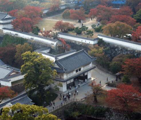 section of Himeji castle